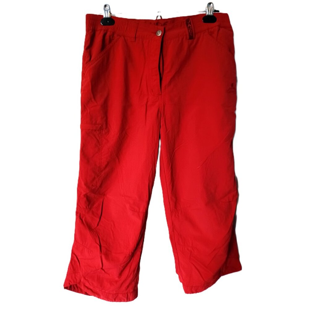 Vaude Farley Women Capri Pants, size 40, colour Red
